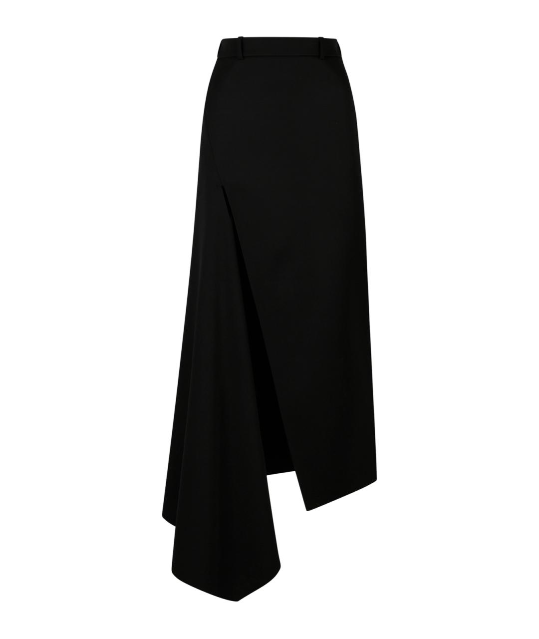 GIVENCHY Черная шерстяная юбка миди, фото 1
