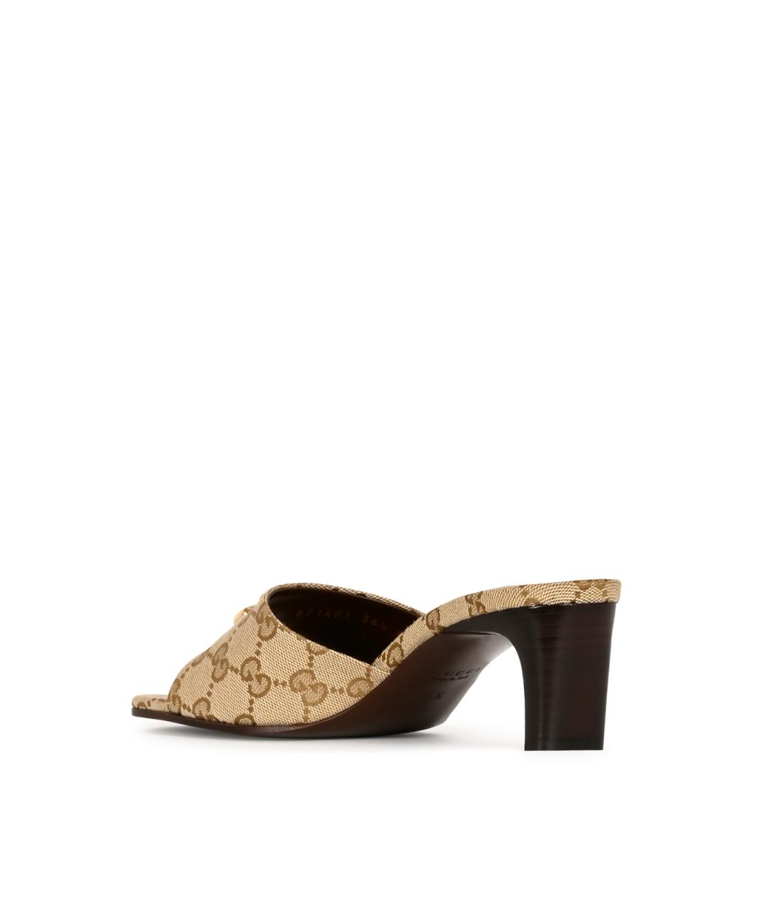 GUCCI Бежевые мюли, фото 3