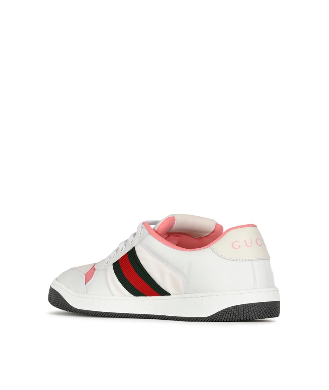 GUCCI Белые синтетические кеды, фото 3