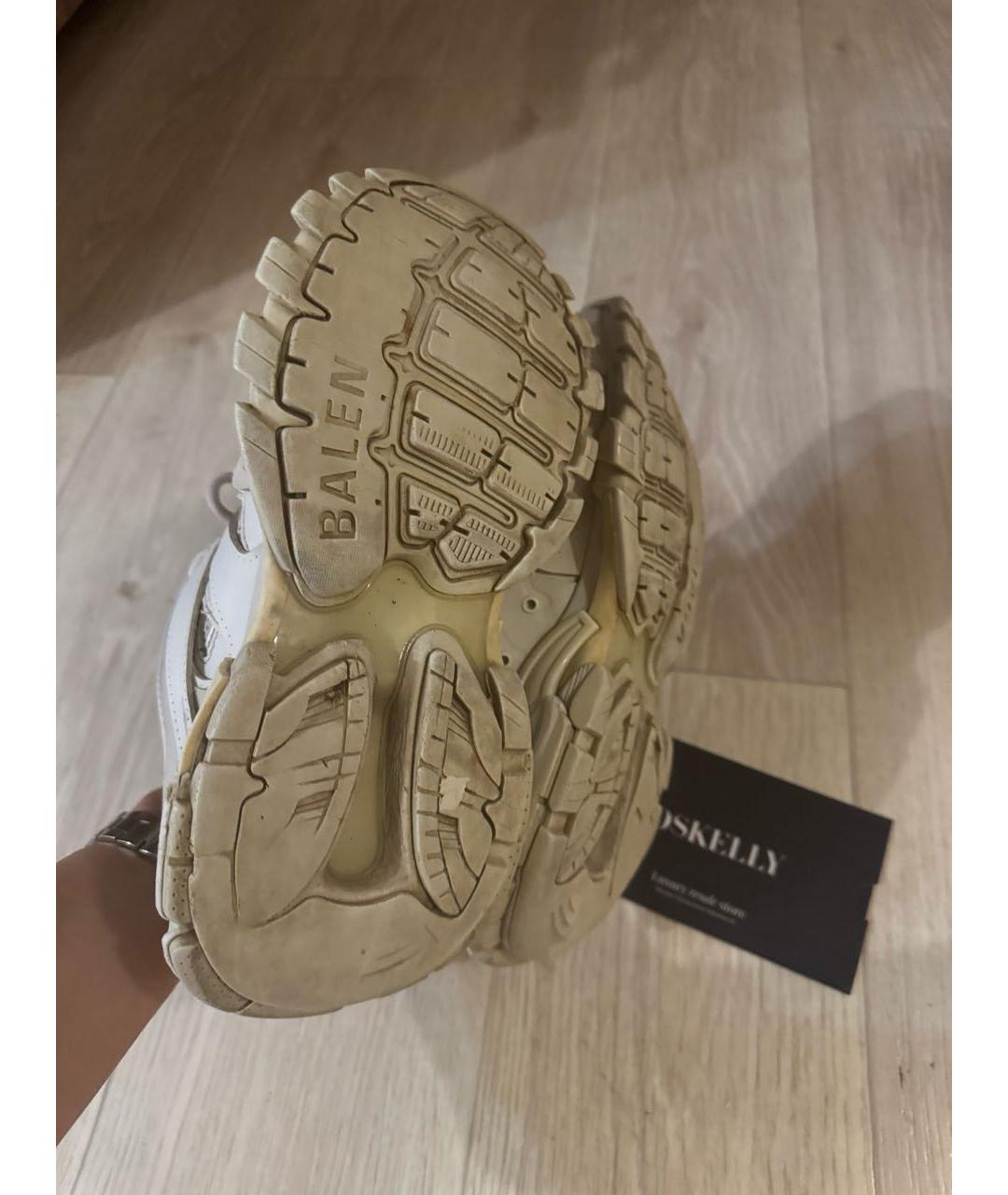 BALENCIAGA Белые текстильные кроссовки, фото 7