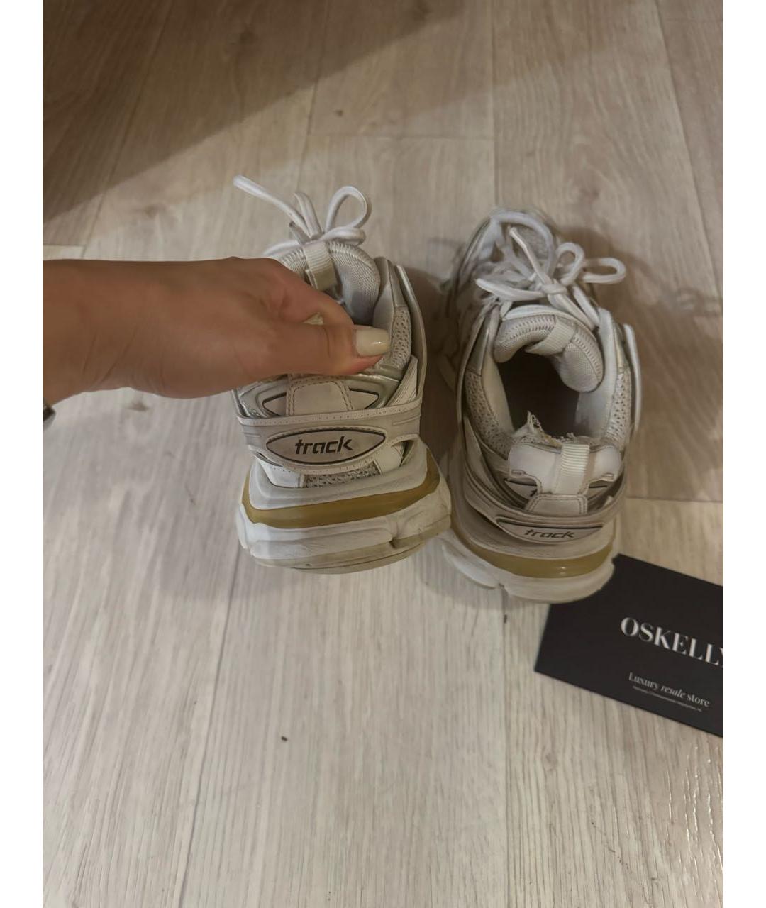 BALENCIAGA Белые текстильные кроссовки, фото 5