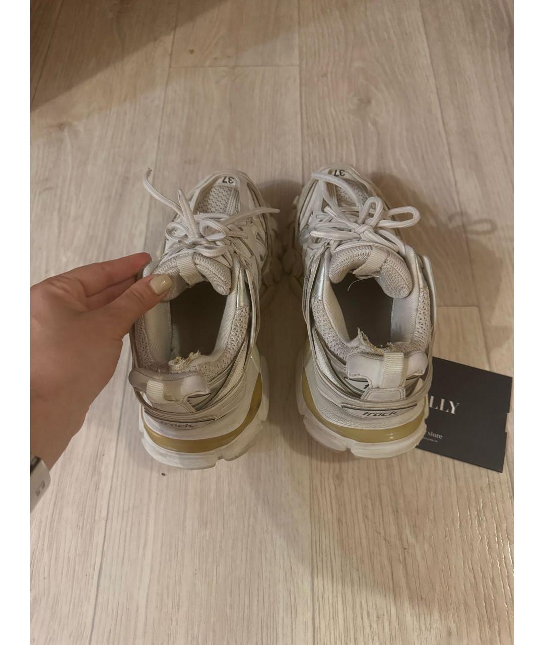 BALENCIAGA Белые текстильные кроссовки, фото 4
