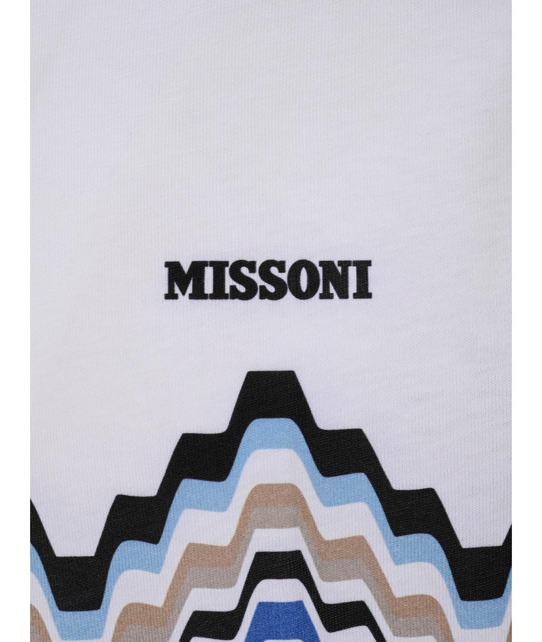 MISSONI Белая хлопковая футболка, фото 3