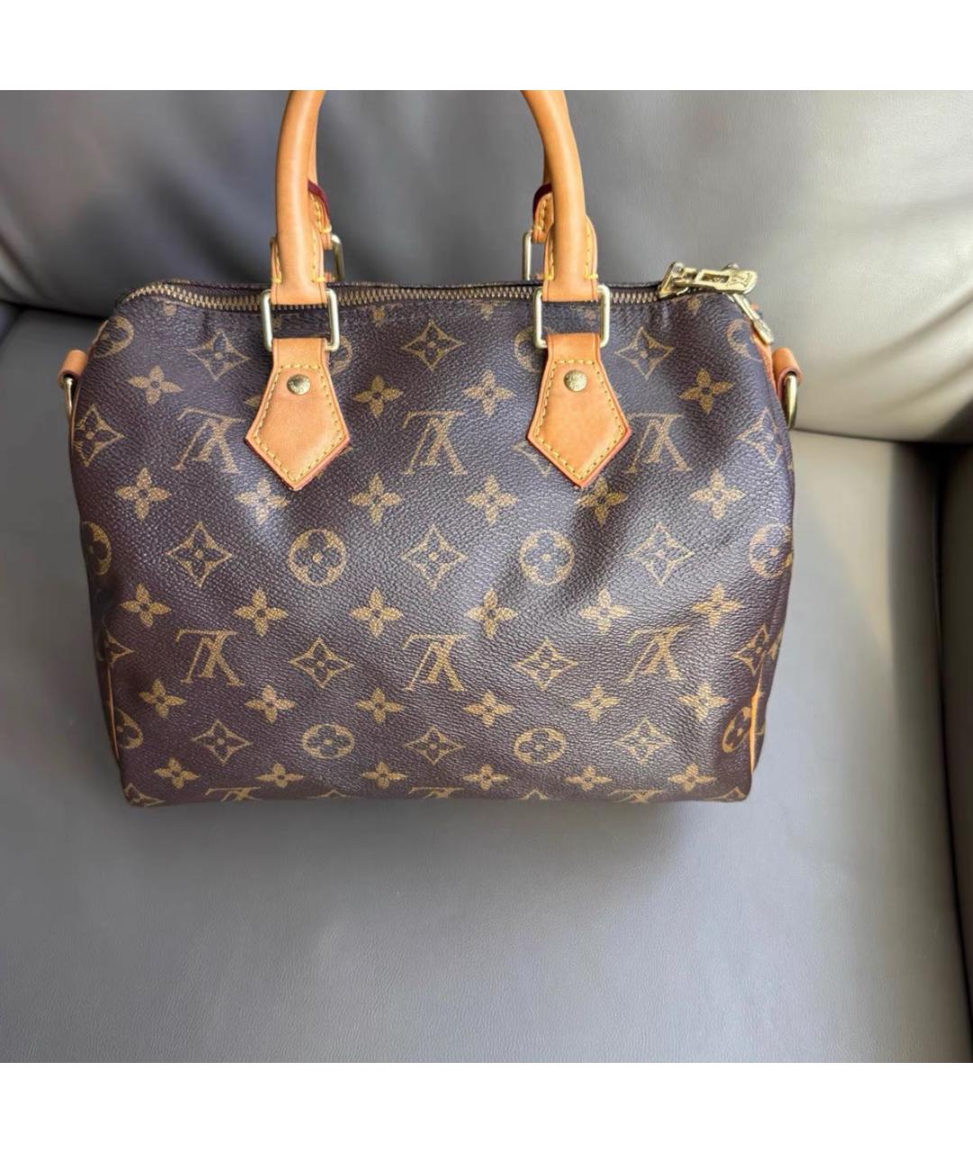 LOUIS VUITTON Коричневая сумка через плечо, фото 4