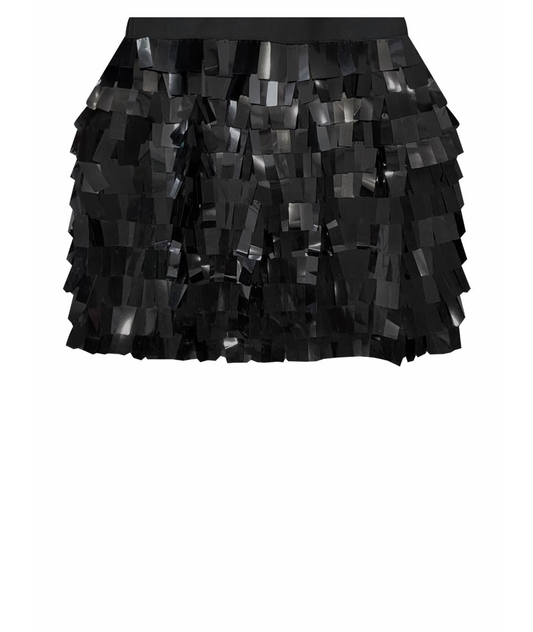 DKNY Черная полиэстеровая юбка мини, фото 1
