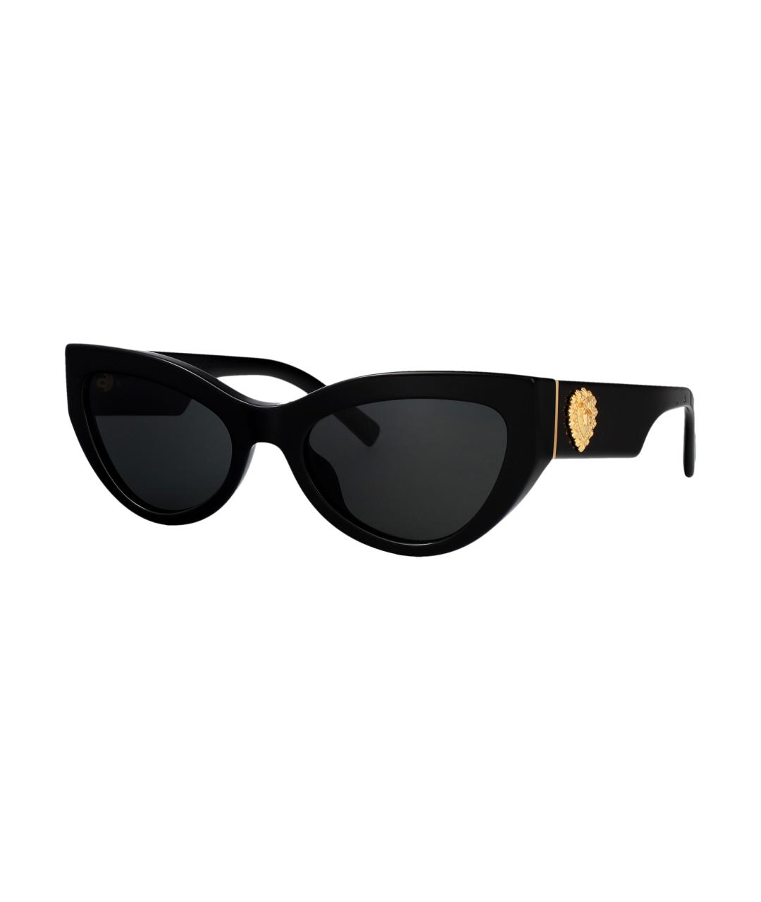 DOLCE&GABBANA Черные пластиковые солнцезащитные очки, фото 2