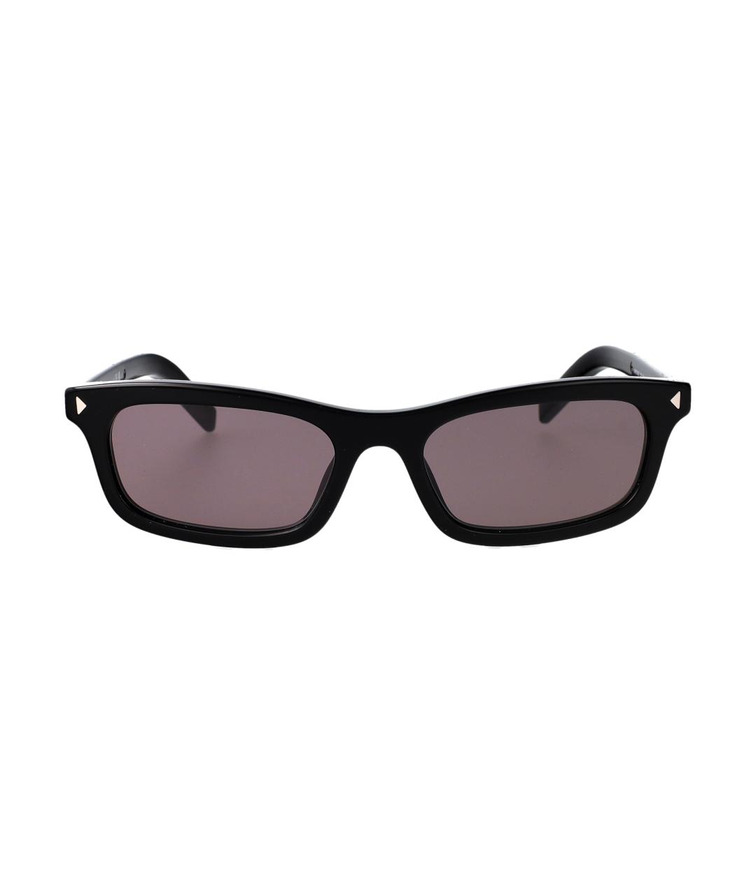 PRADA Черные пластиковые солнцезащитные очки, фото 1