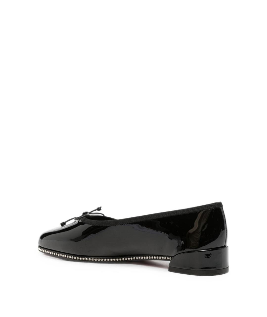 CHRISTIAN LOUBOUTIN Черные кожаные балетки, фото 4
