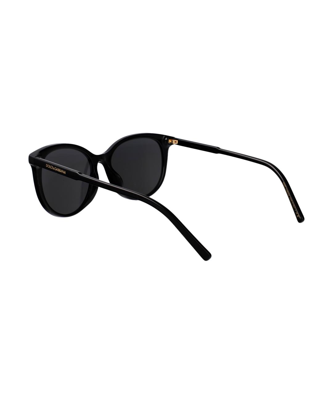 DOLCE&GABBANA Черные пластиковые солнцезащитные очки, фото 4