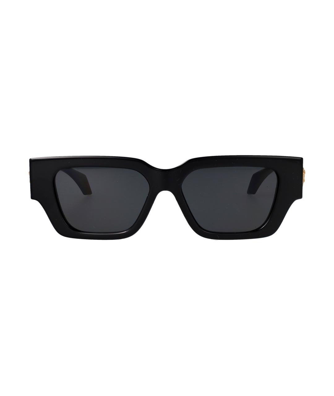 VERSACE Черные пластиковые солнцезащитные очки, фото 1