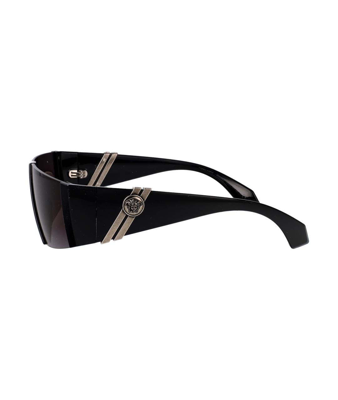 VERSACE Черные пластиковые солнцезащитные очки, фото 3