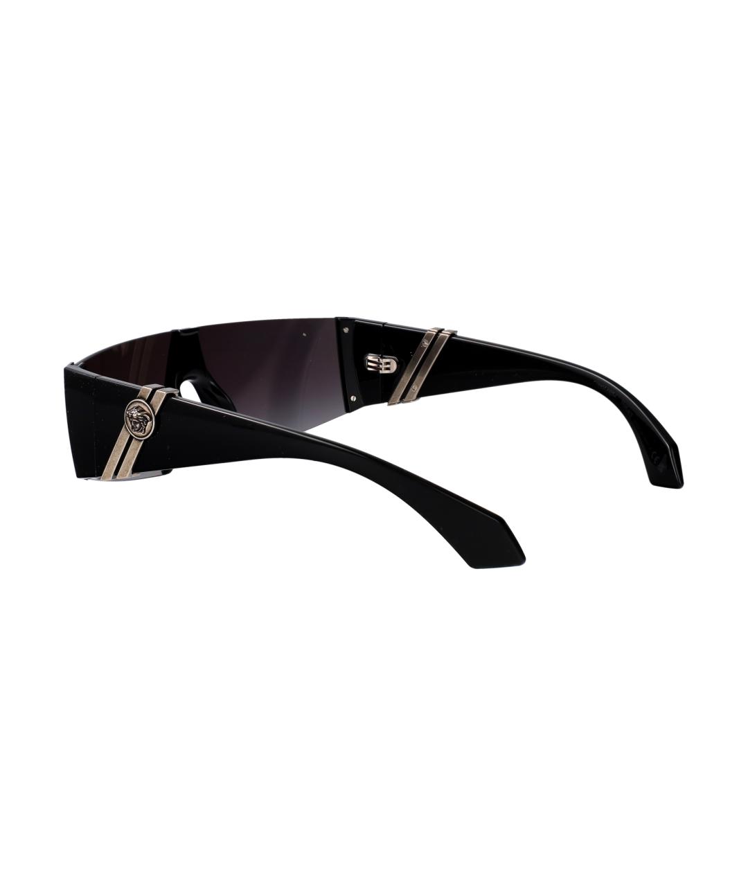 VERSACE Черные пластиковые солнцезащитные очки, фото 4