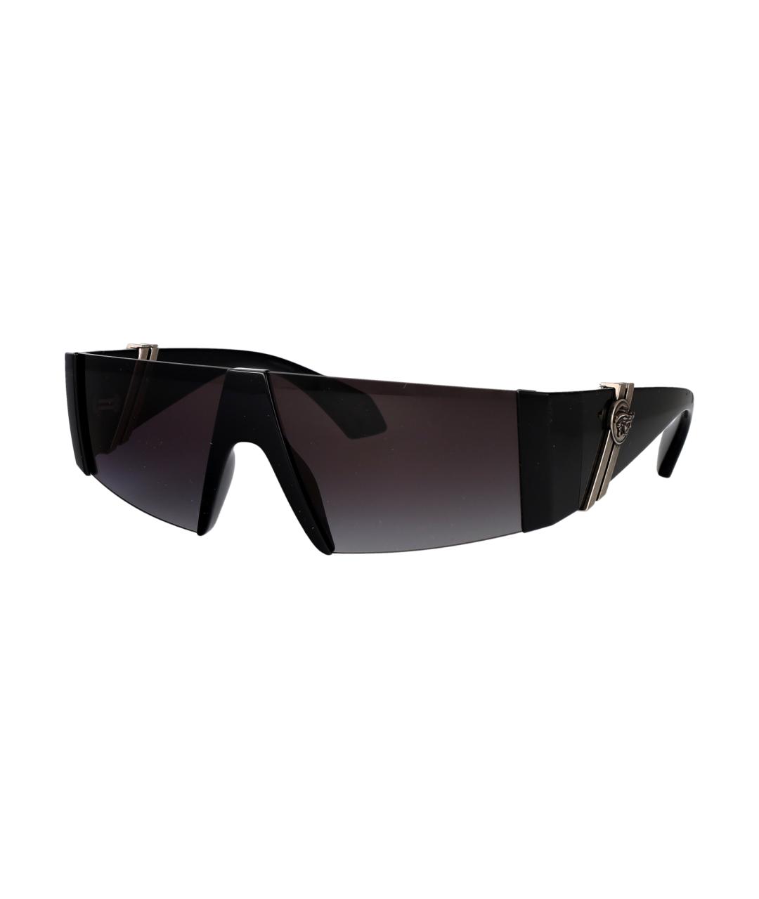 VERSACE Черные пластиковые солнцезащитные очки, фото 2