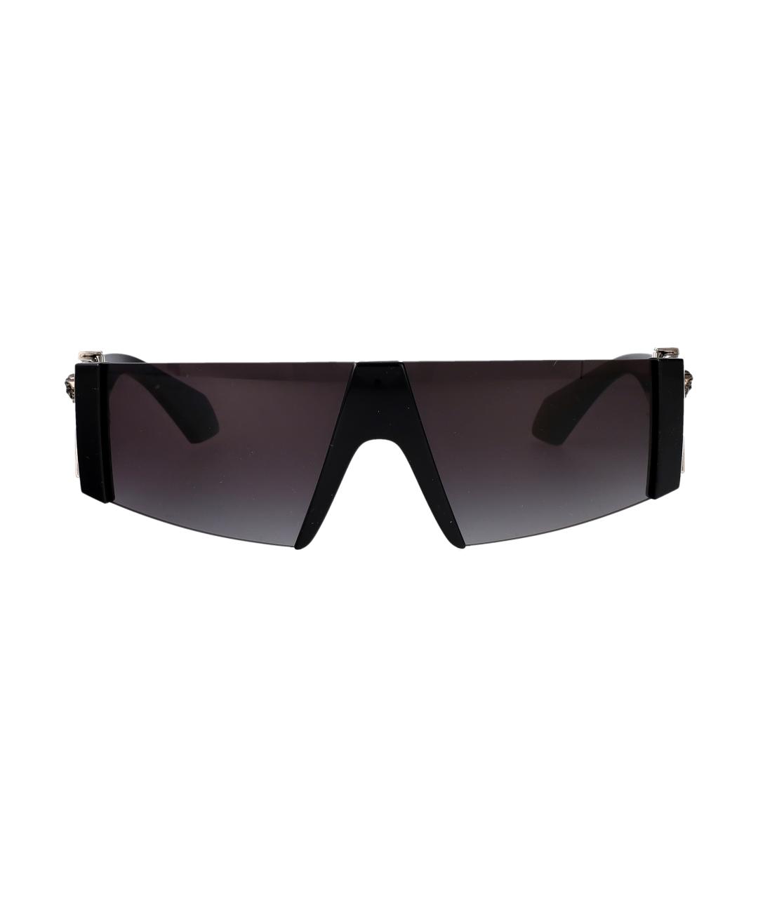 VERSACE Черные пластиковые солнцезащитные очки, фото 1