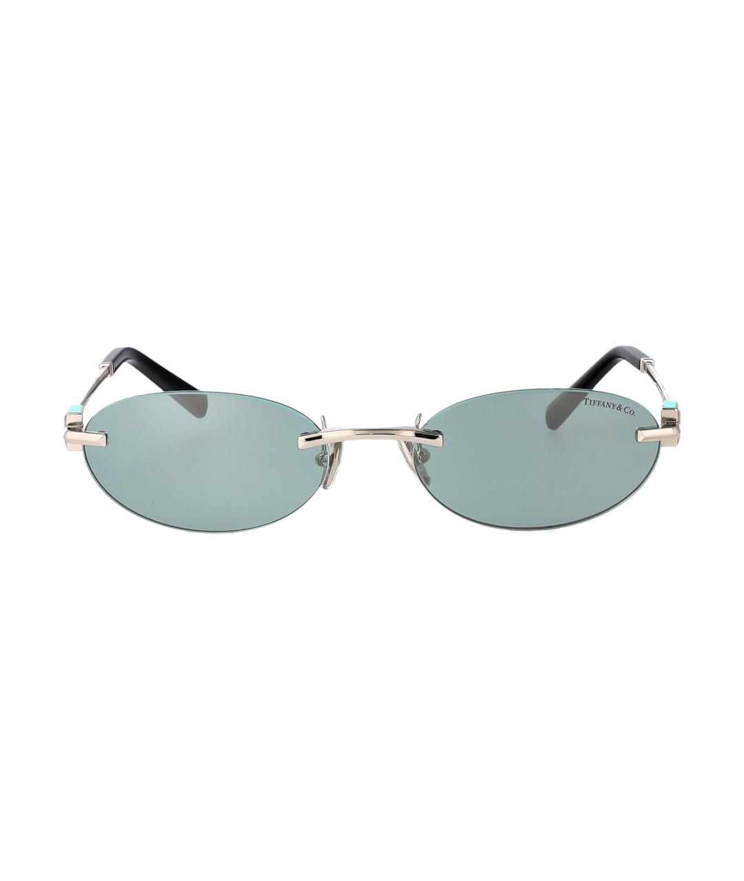TIFFANY&CO Серебряные металлические солнцезащитные очки, фото 1