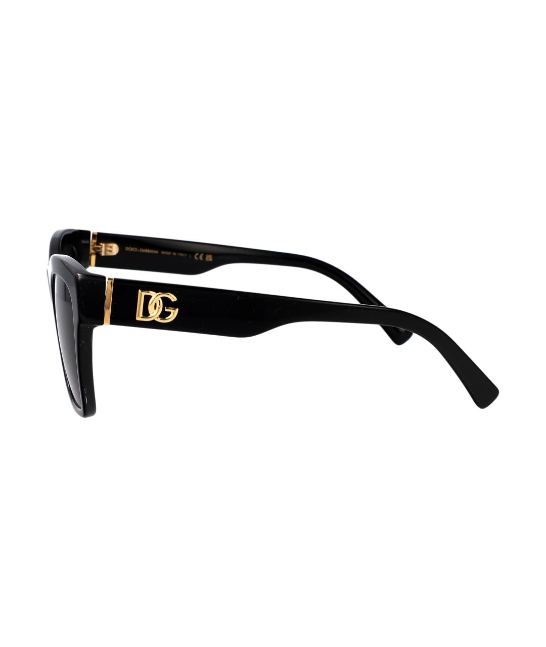 DOLCE&GABBANA Черные пластиковые солнцезащитные очки, фото 3