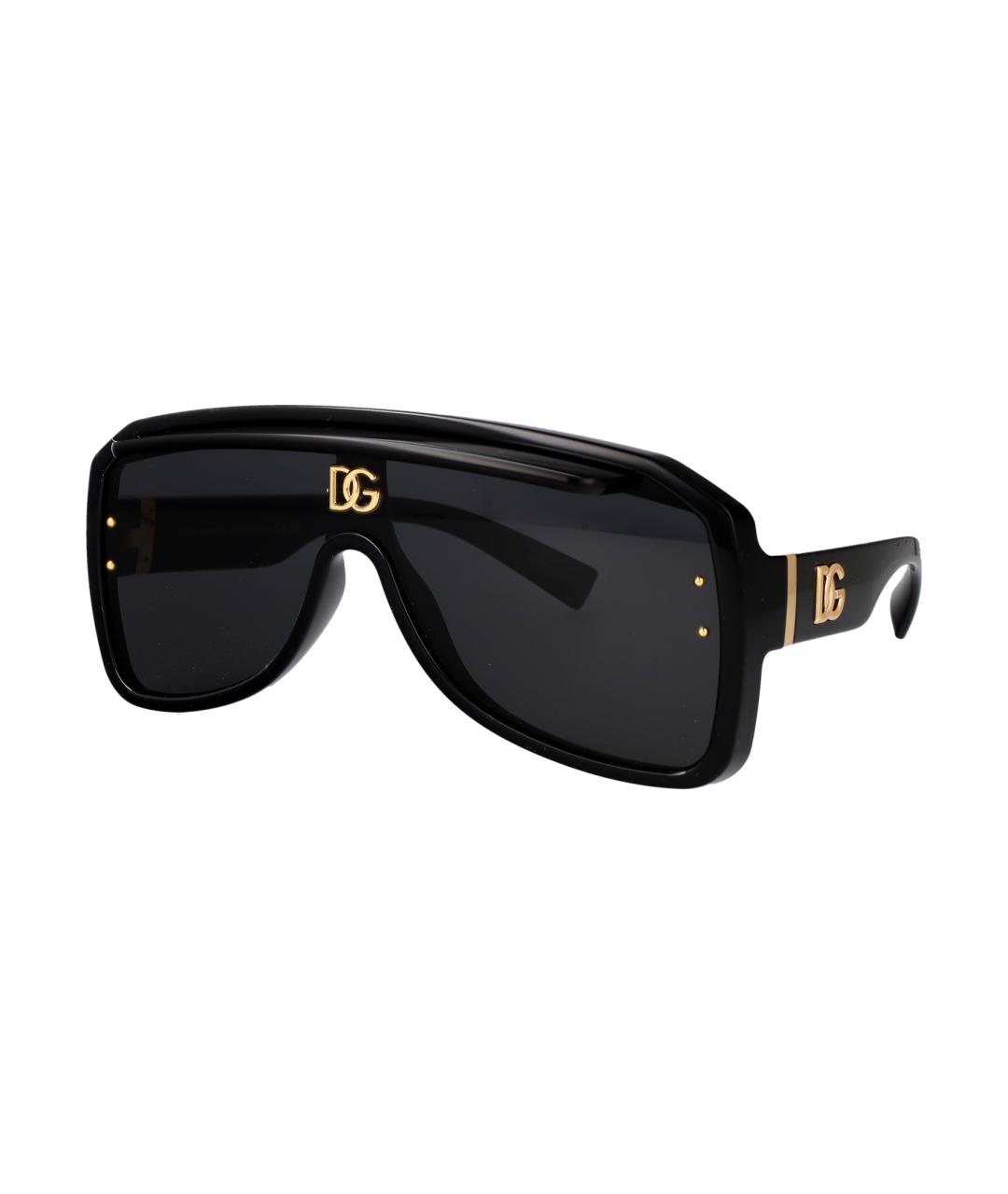 DOLCE&GABBANA Черные солнцезащитные очки, фото 2