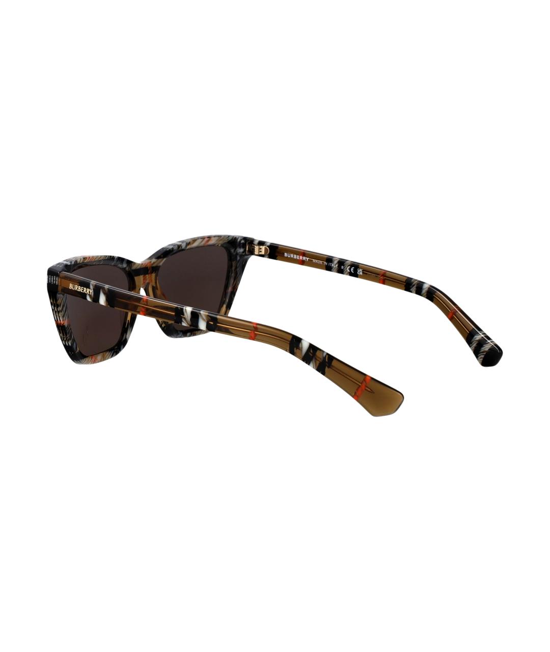 BURBERRY Мульти пластиковые солнцезащитные очки, фото 4