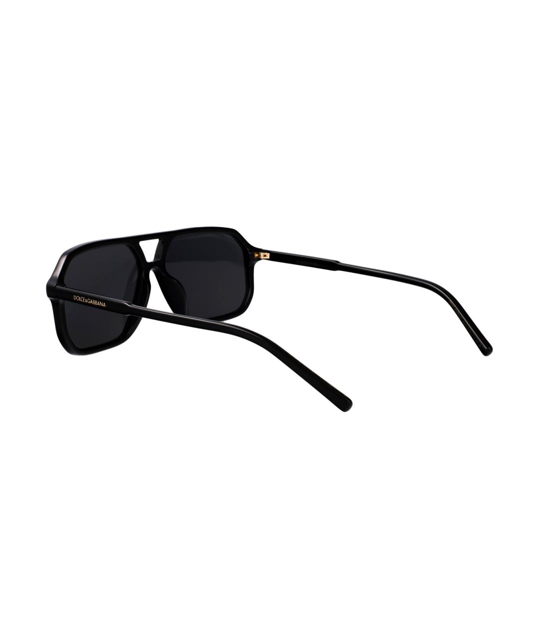 DOLCE&GABBANA Черные пластиковые солнцезащитные очки, фото 4