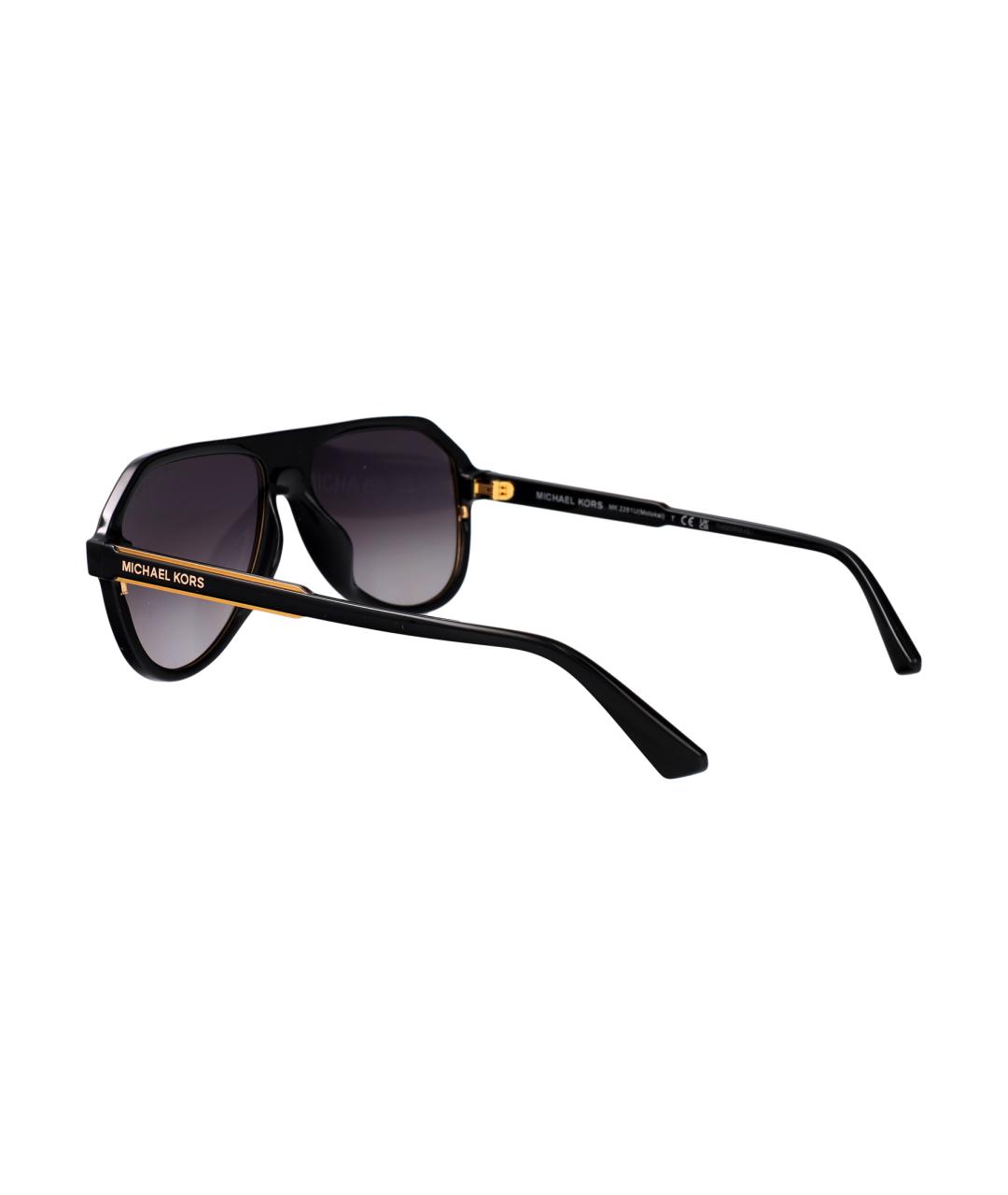 VERSACE Черные пластиковые солнцезащитные очки, фото 4