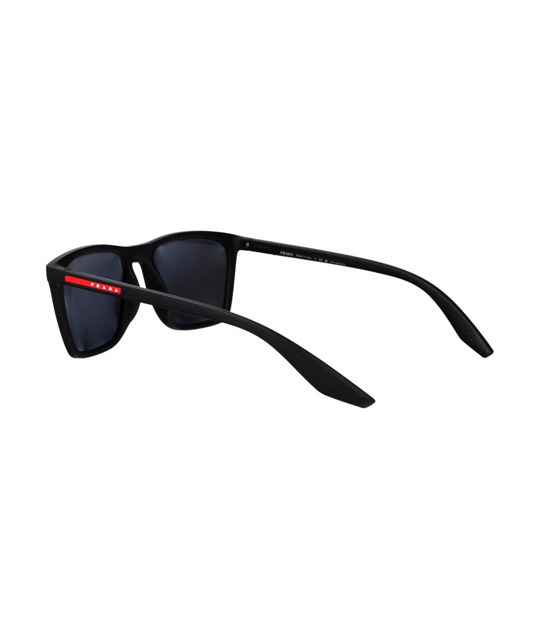 PRADA Черные пластиковые солнцезащитные очки, фото 4