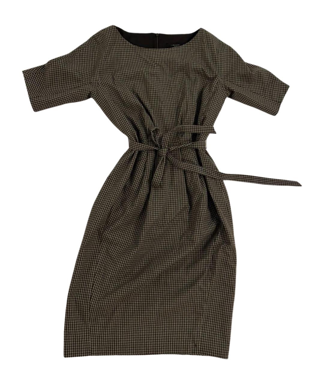 WEEKEND MAX MARA Мульти шерстяное повседневное платье, фото 1