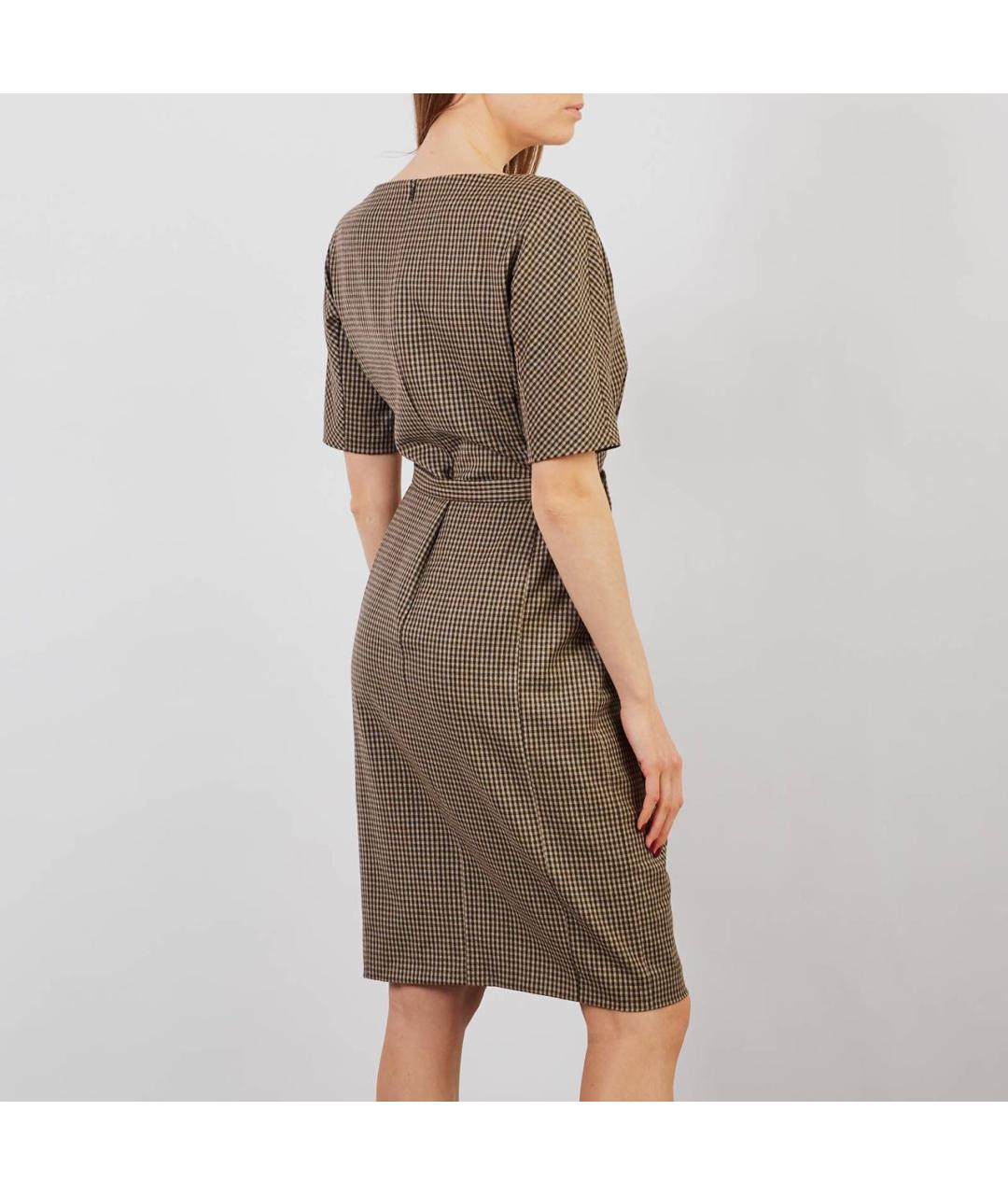 WEEKEND MAX MARA Мульти шерстяное повседневное платье, фото 7