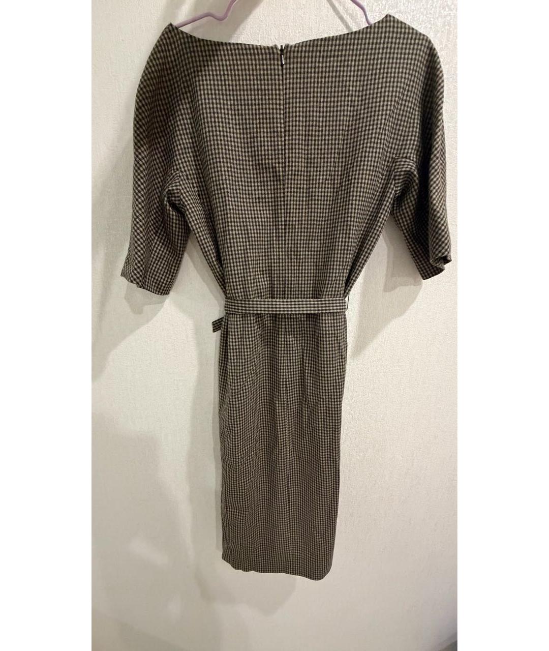 WEEKEND MAX MARA Мульти шерстяное повседневное платье, фото 4