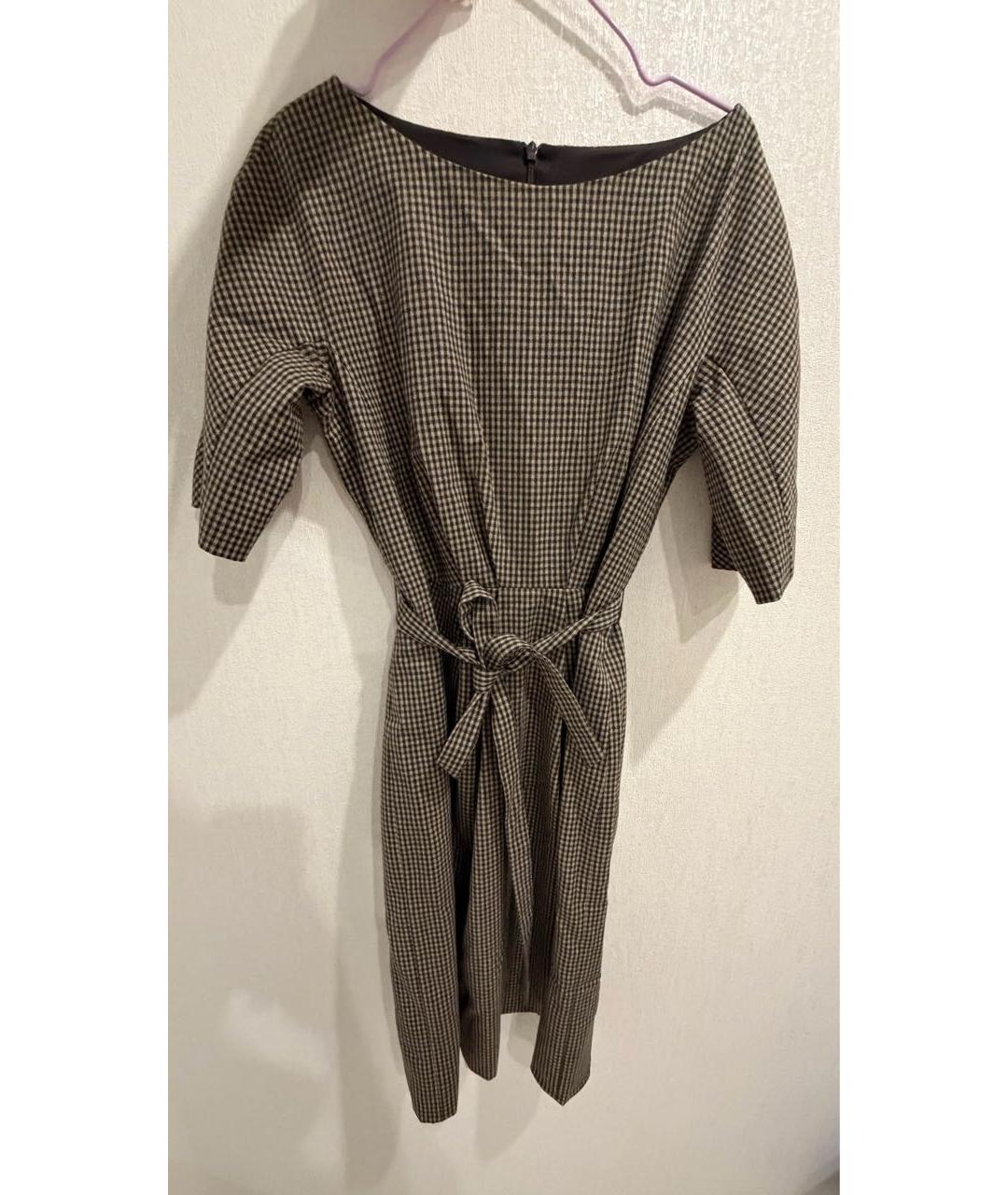 WEEKEND MAX MARA Мульти шерстяное повседневное платье, фото 5