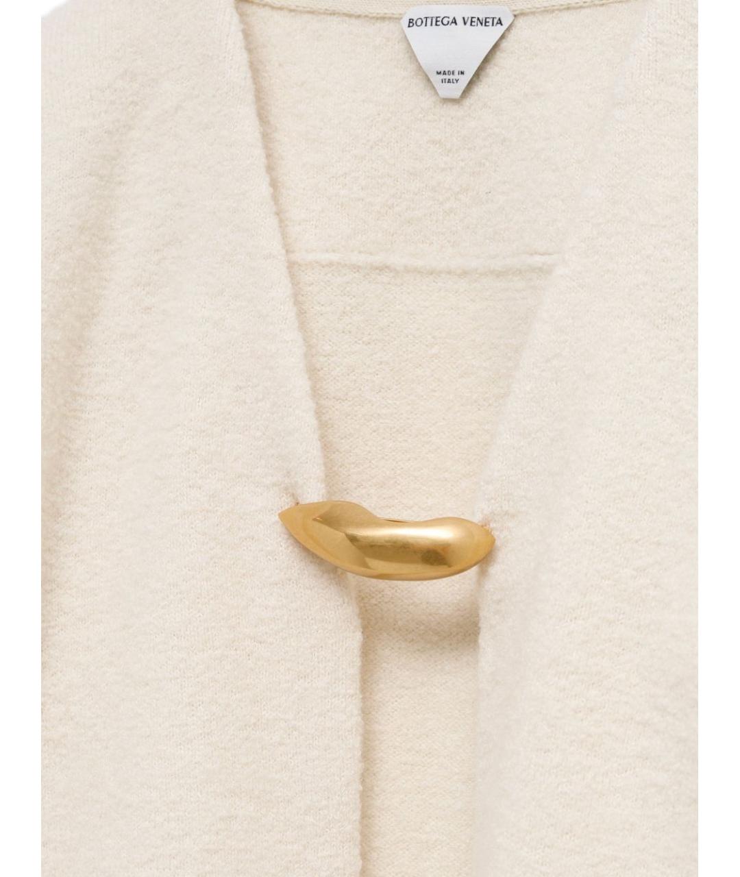 BOTTEGA VENETA Белый кашемировый кардиган, фото 2