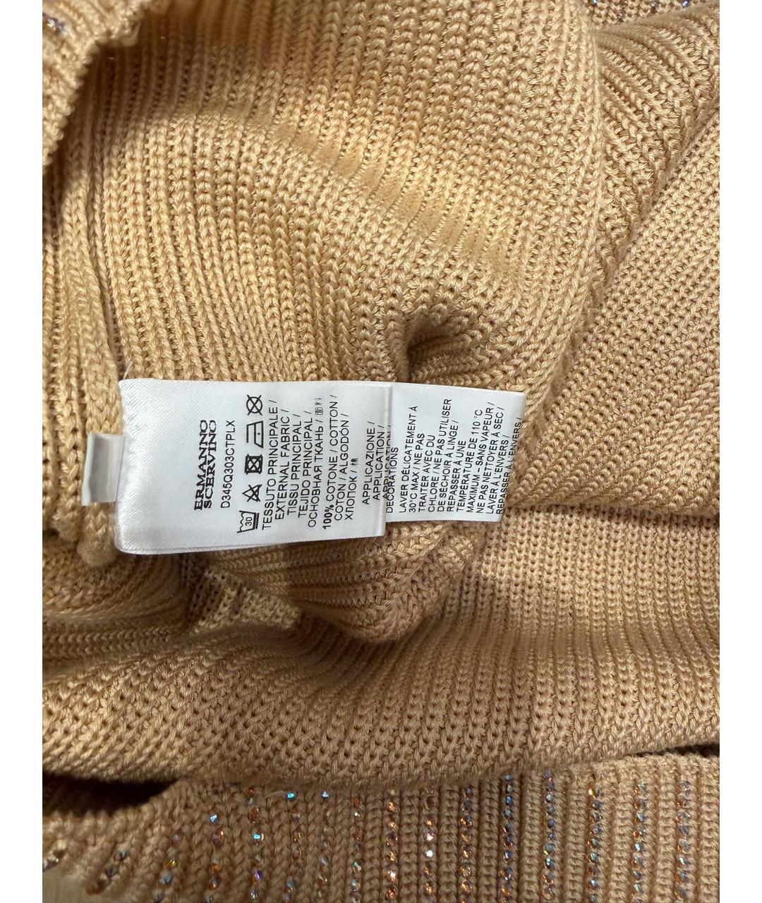 ERMANNO SCERVINO Бежевое коктейльное платье, фото 3