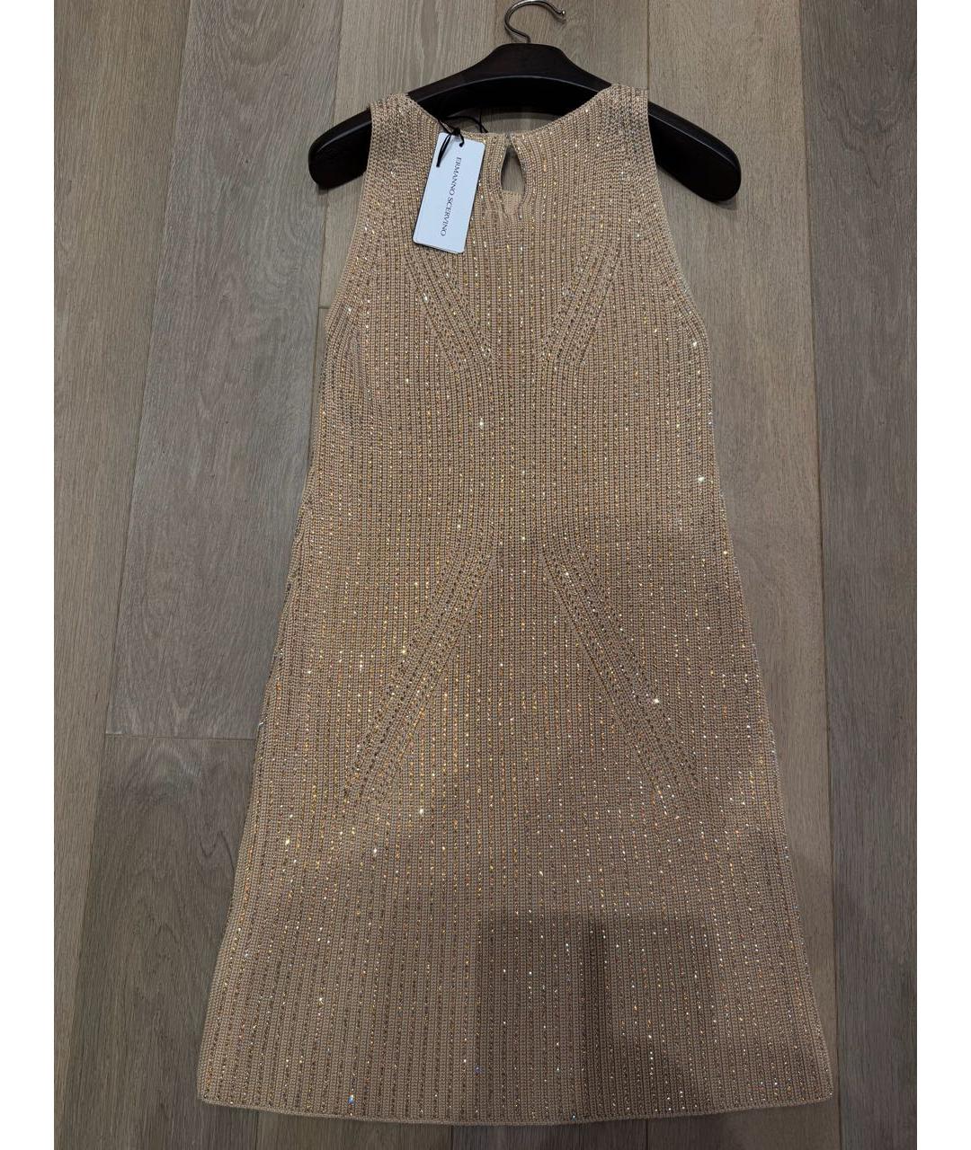 ERMANNO SCERVINO Бежевое коктейльное платье, фото 2