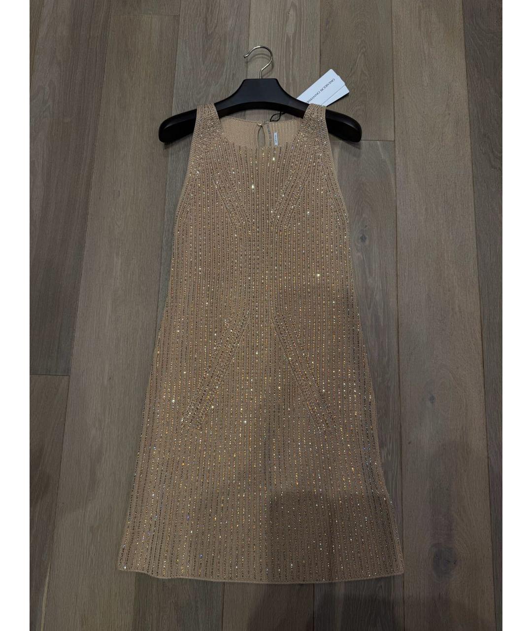 ERMANNO SCERVINO Бежевое коктейльное платье, фото 4