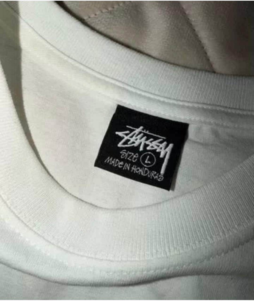 STUSSY Белая хлопковая футболка, фото 3