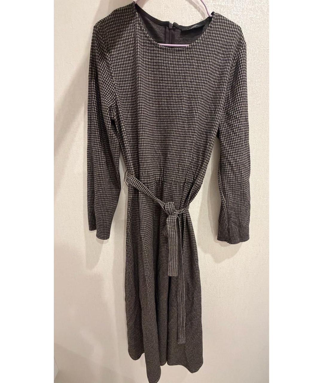 WEEKEND MAX MARA Мульти шерстяное повседневное платье, фото 6