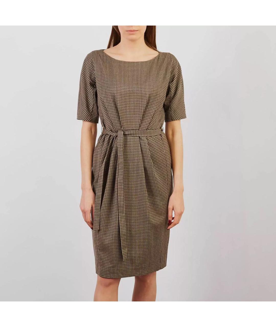 WEEKEND MAX MARA Мульти шерстяное повседневное платье, фото 2