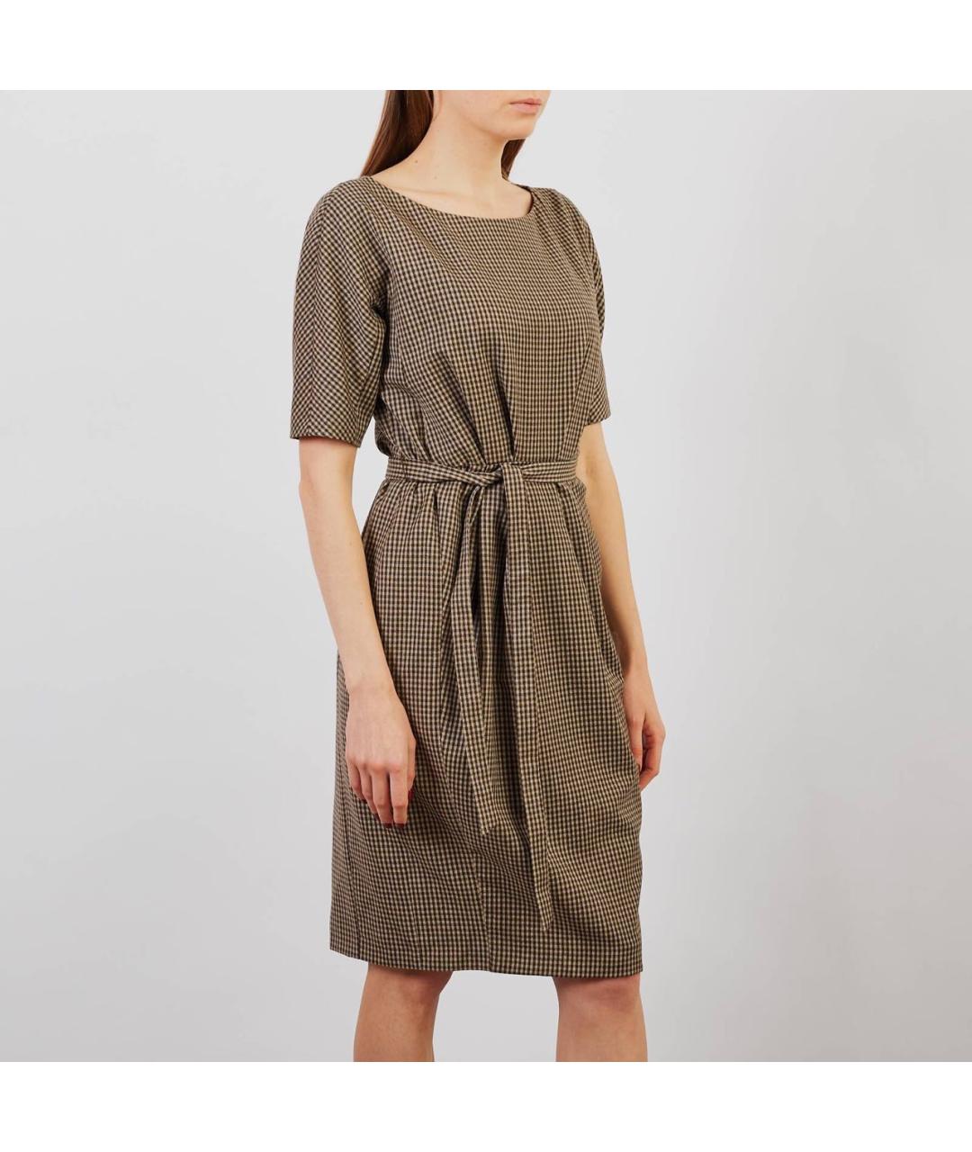 WEEKEND MAX MARA Мульти шерстяное повседневное платье, фото 3