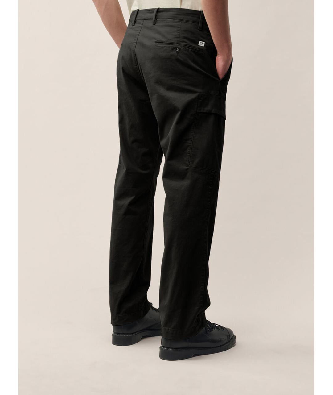 CP COMPANY Черные хлопковые повседневные брюки, фото 4