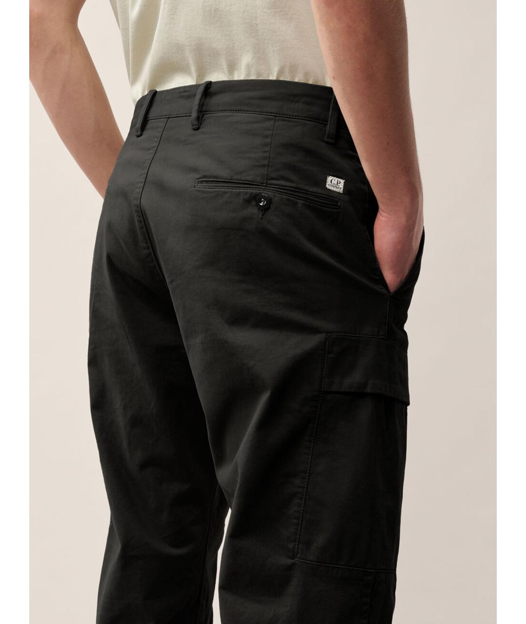 CP COMPANY Черные хлопковые повседневные брюки, фото 6