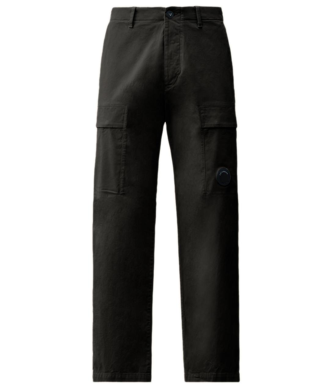 CP COMPANY Черные хлопковые повседневные брюки, фото 1