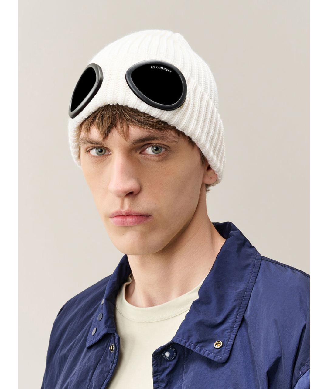 CP COMPANY Белая шерстяная шапка, фото 2
