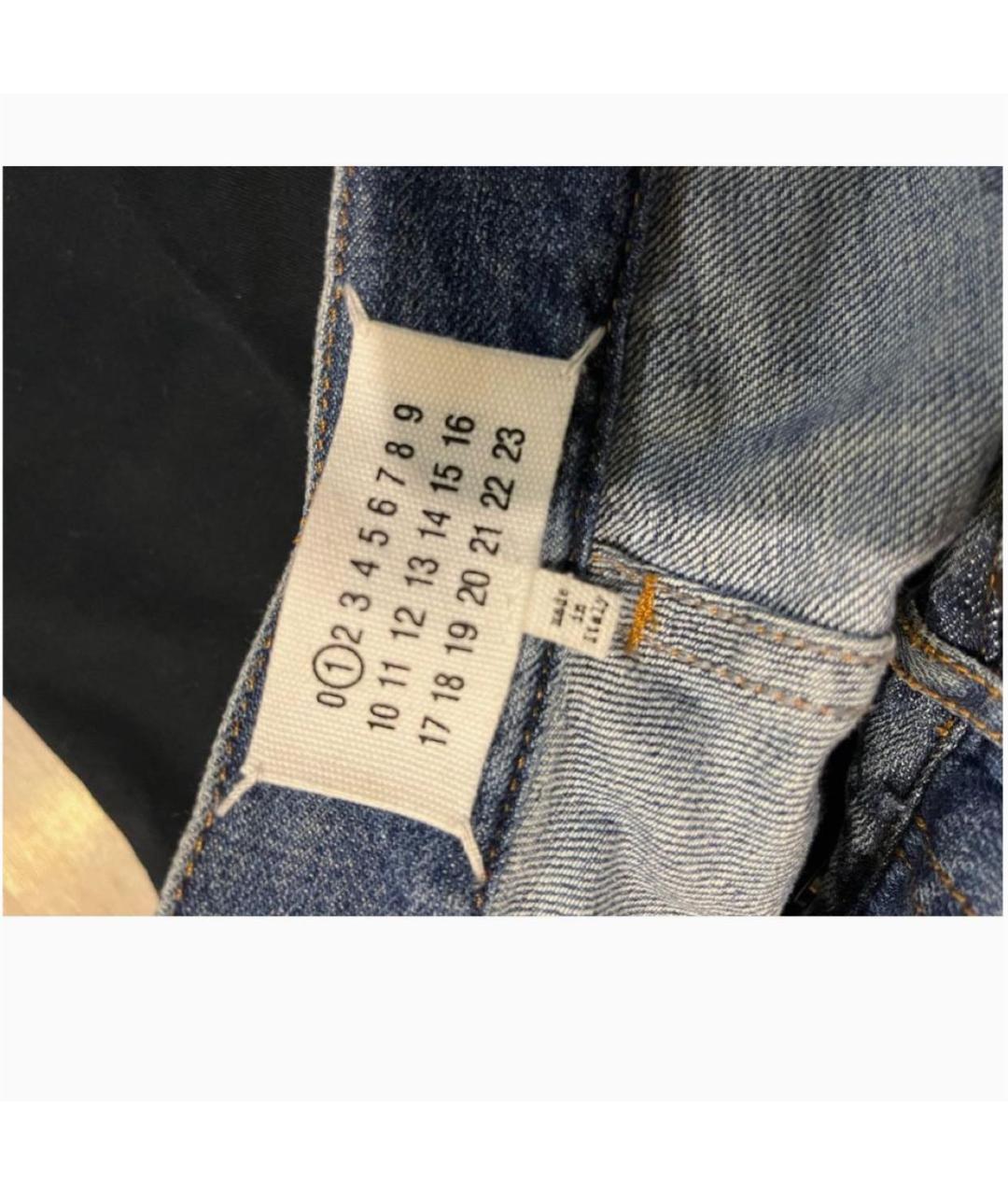 MAISON MARGIELA Темно-синие деним прямые брюки, фото 3