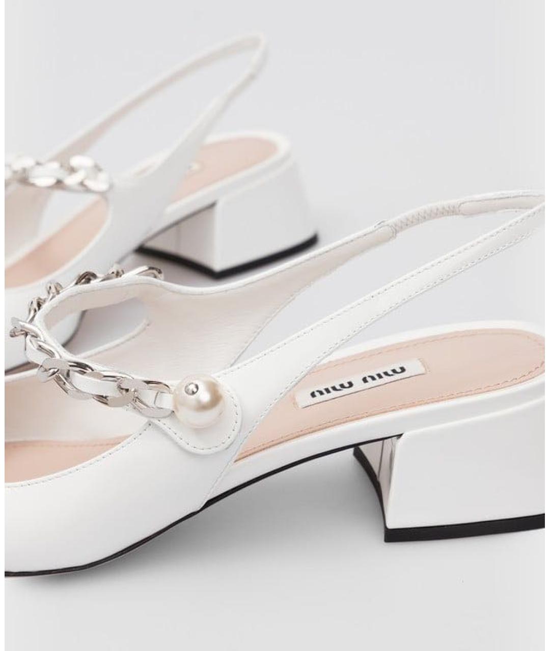 MIU MIU Мульти кожаные туфли, фото 4