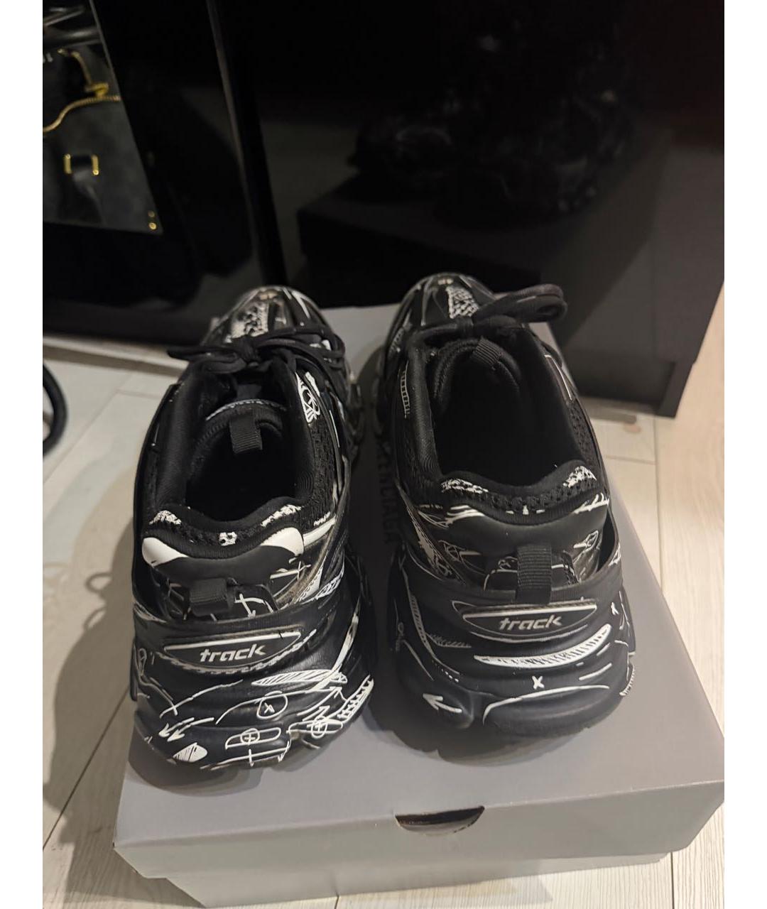 BALENCIAGA Черные резиновые низкие кроссовки / кеды, фото 4