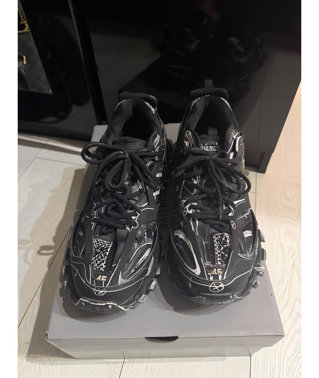 BALENCIAGA Черные резиновые низкие кроссовки / кеды, фото 3