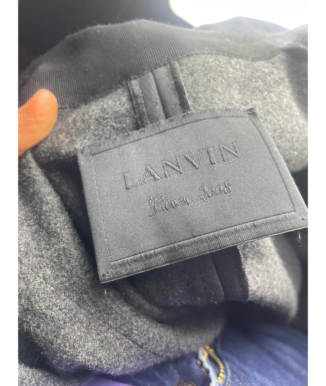 LANVIN Черный шелковый кардиган, фото 9