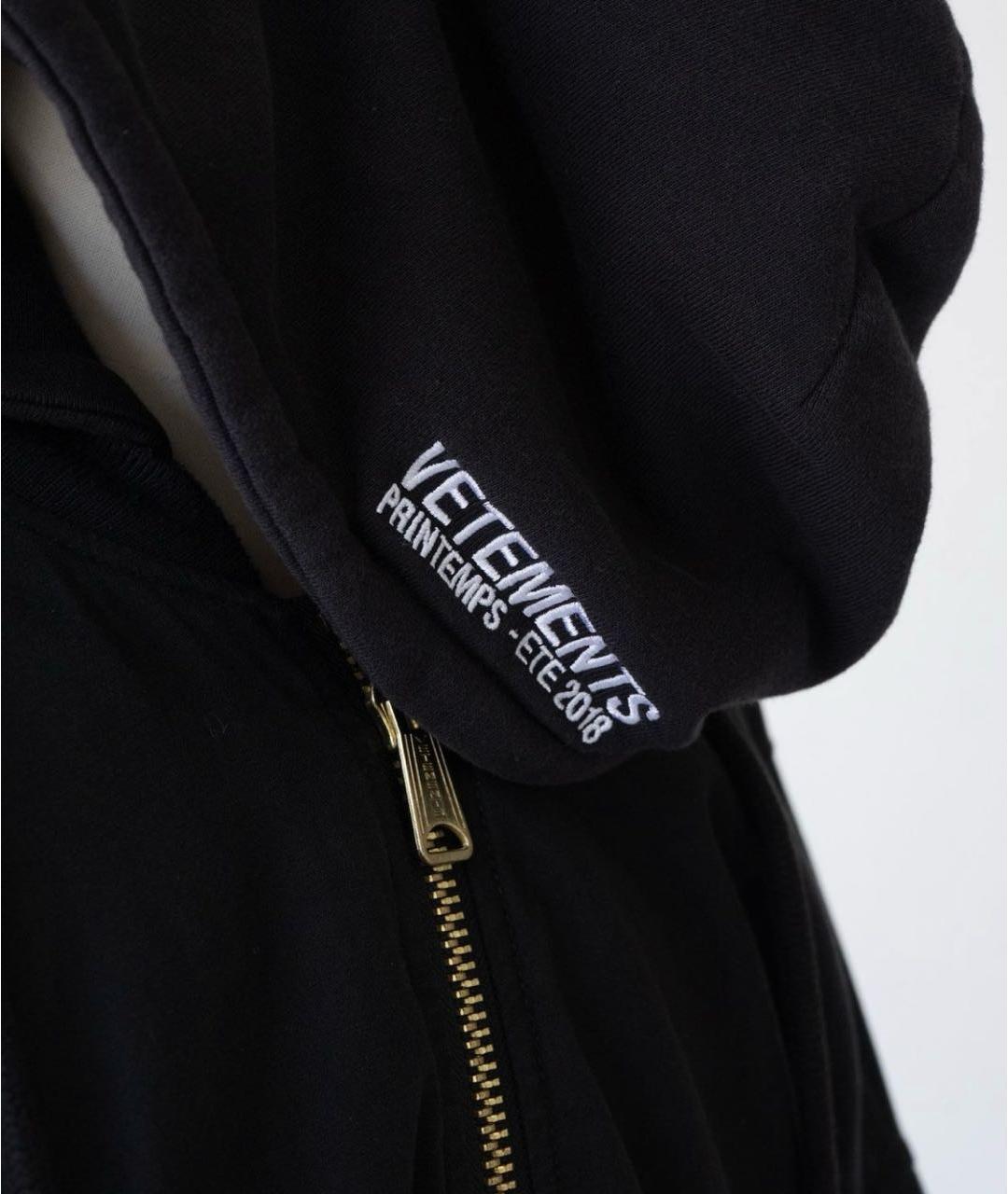 VETEMENTS Черная полиэстеровая куртка, фото 4