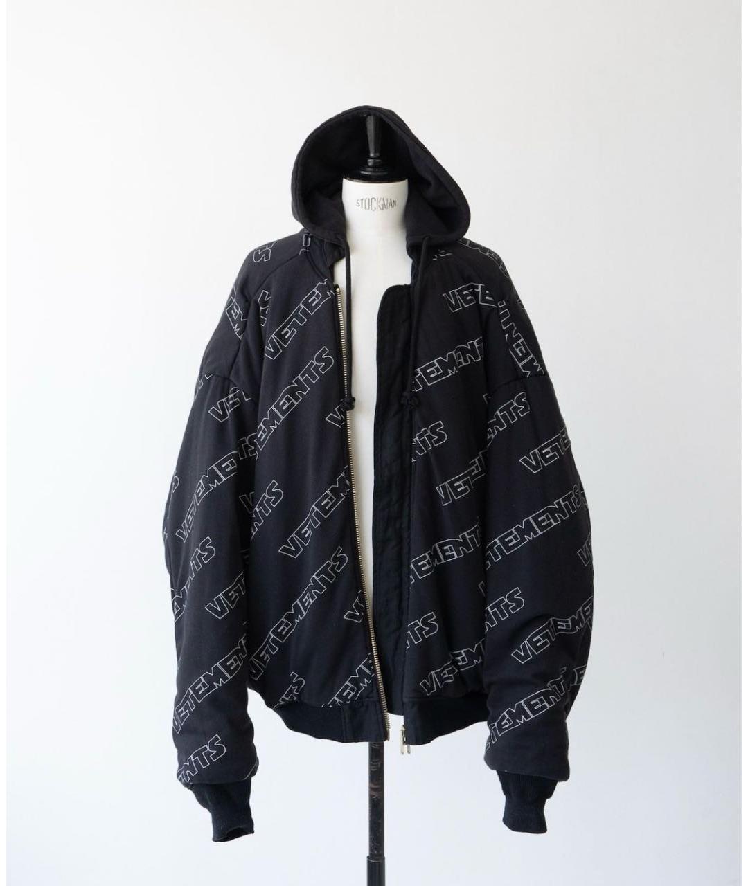 VETEMENTS Черная полиэстеровая куртка, фото 2