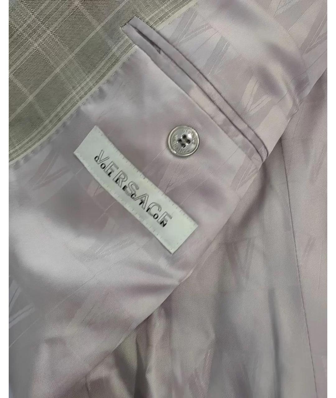 VERSACE Серый классический костюм, фото 5