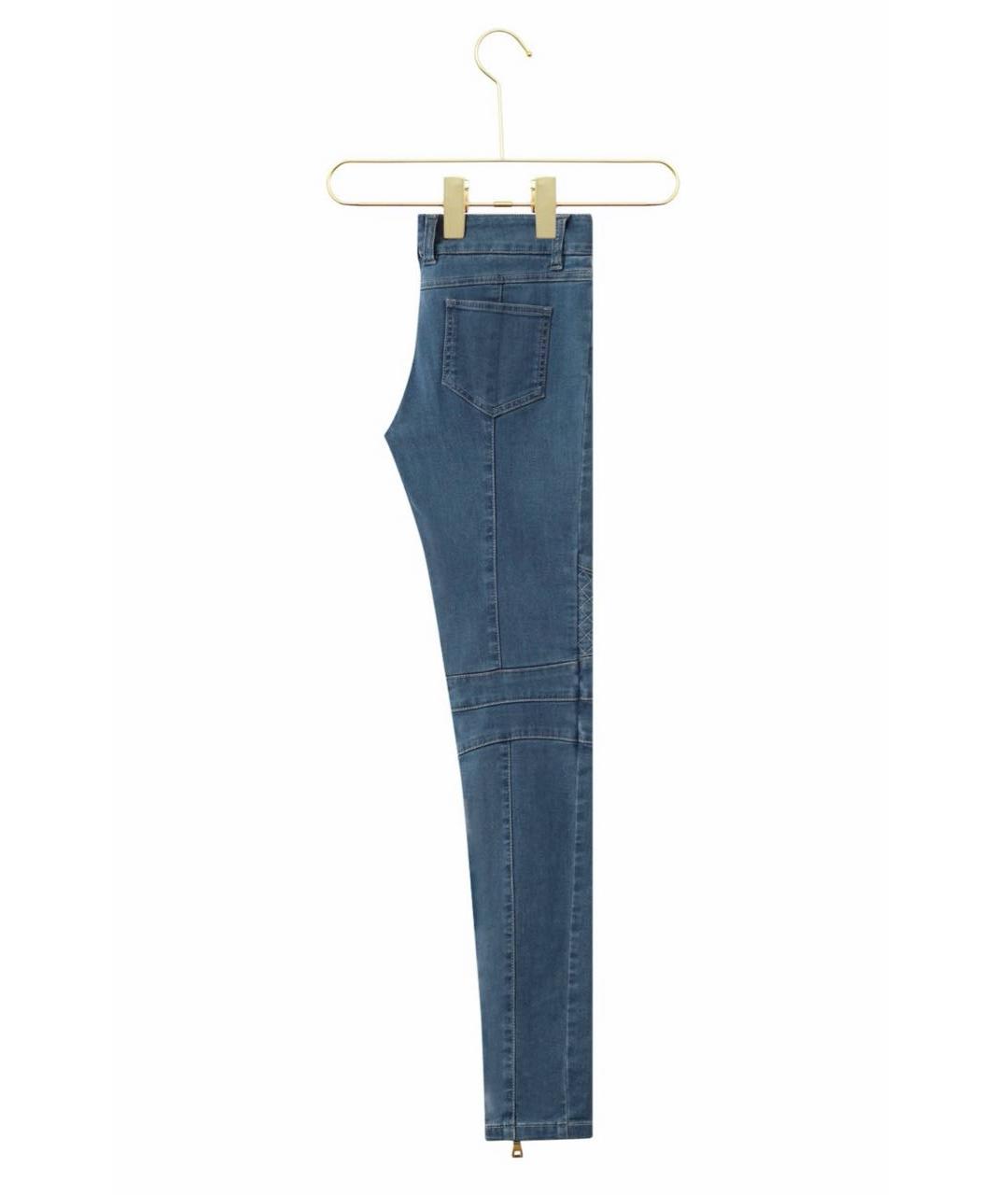 BALMAIN Голубые хлопковые джинсы слим, фото 2
